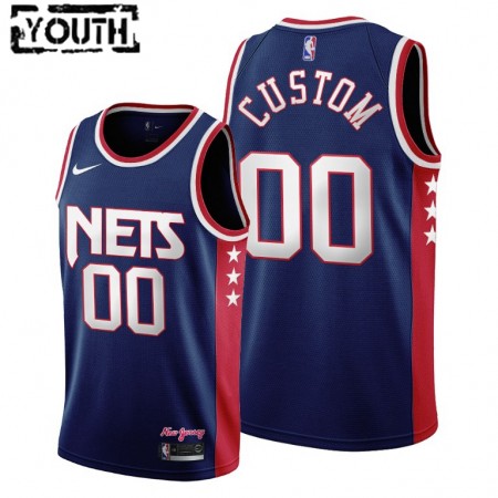 Maillot Basket Brooklyn Nets Personnalisé Nike 2021-22 City Edition Throwback 90s Swingman - Enfant